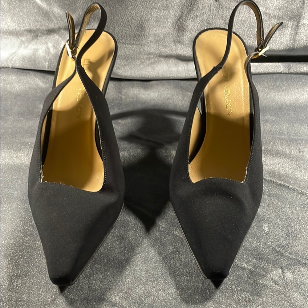Ellen Tracy Black Pointed-Toe Stiletto Heels